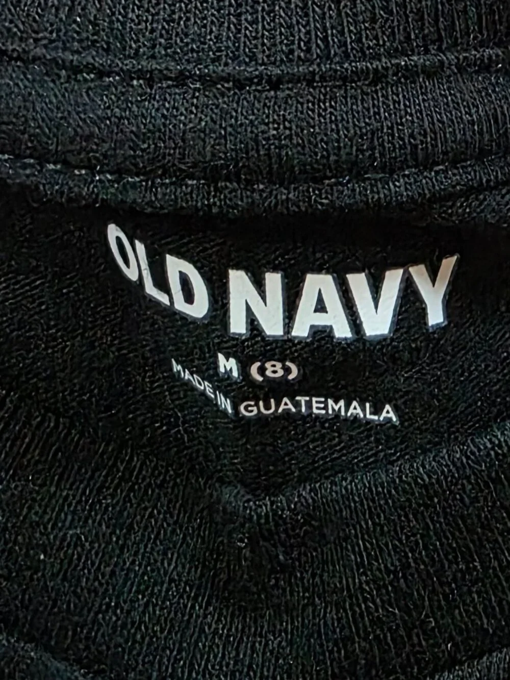 NWT OLD NAVY (MED 8 YOUTH) Black PIKA T-Shirt